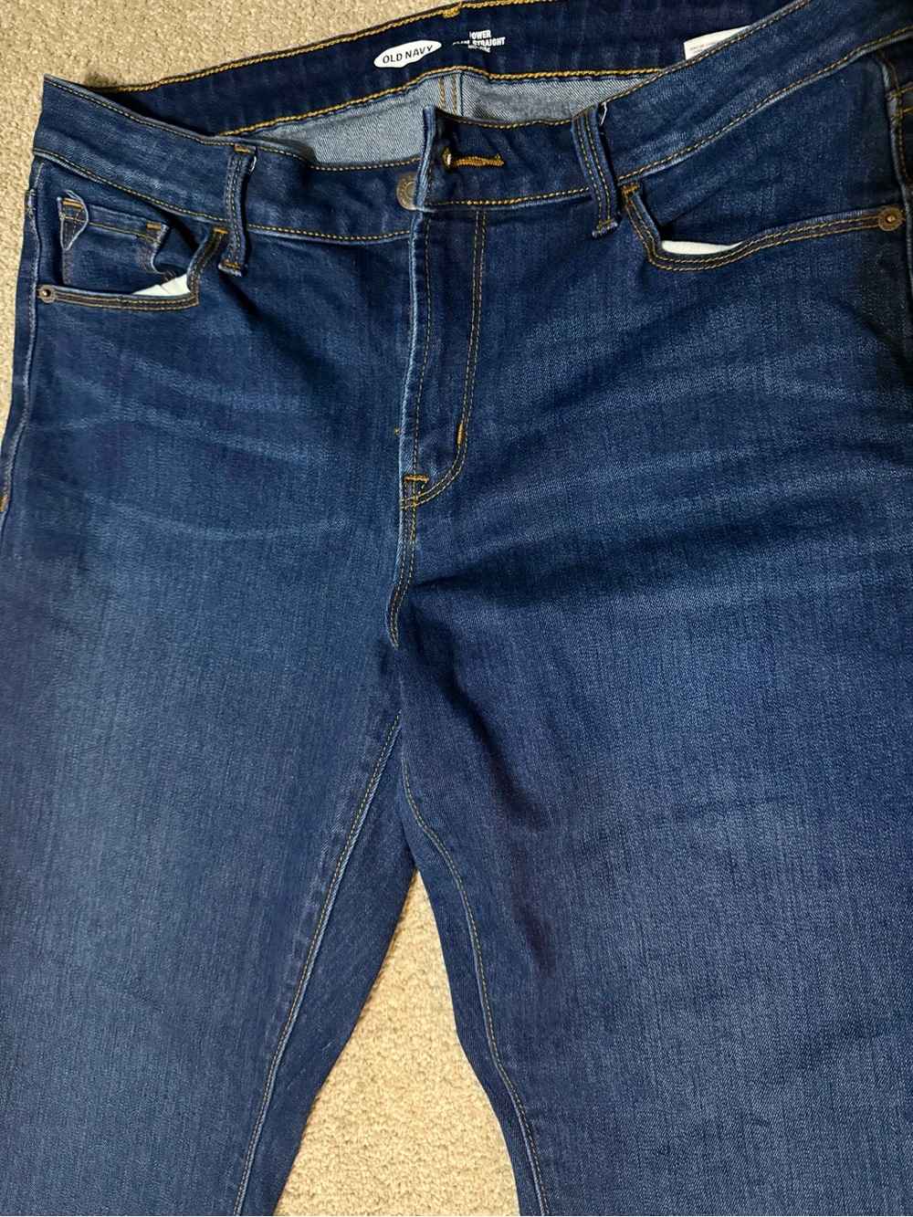 Old Navy Power Slim Straight Mid-rise Jeans - Picture 2 of 4